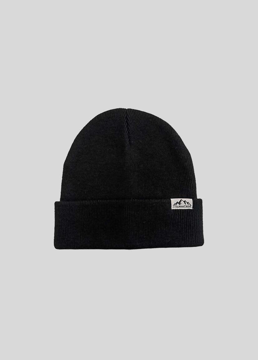 Merino Wool Team Beanie: Black