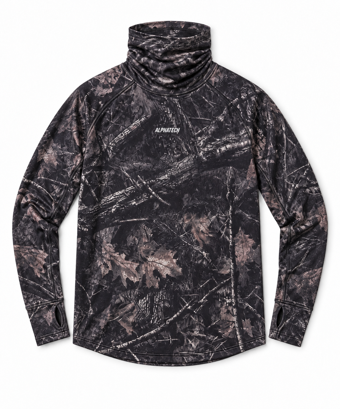 Long Neck Base Layer: Dark Camo