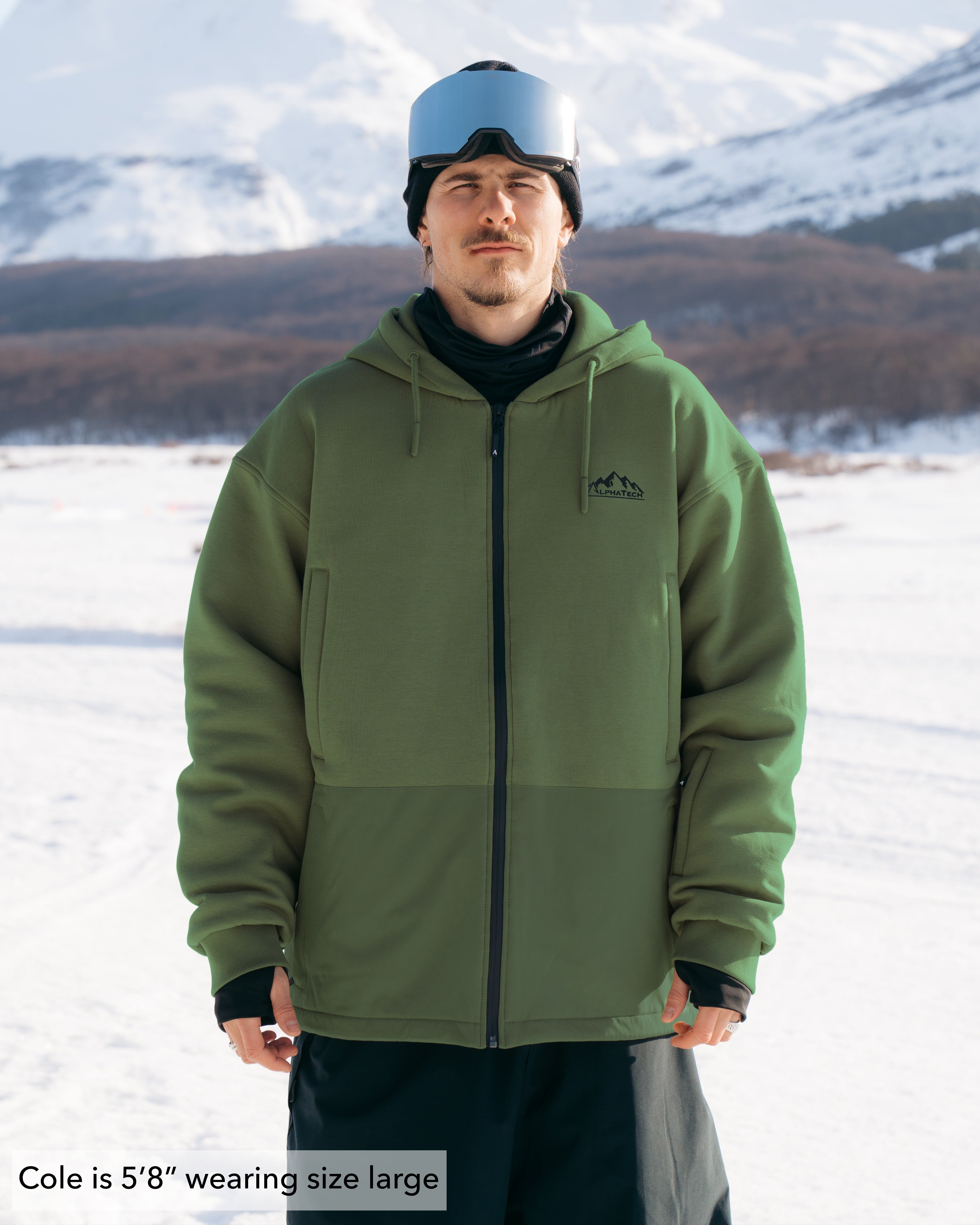 The Softflex Zip-up: Olive